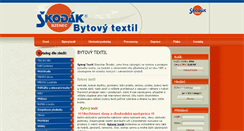 Desktop Screenshot of bytovy-textil-skodak.cz